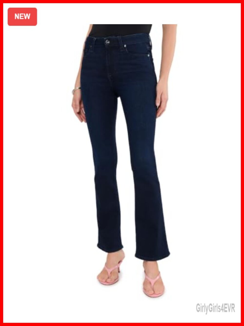 Petite High-Rise Manhattan Boot Jeans Reverse Beltloops